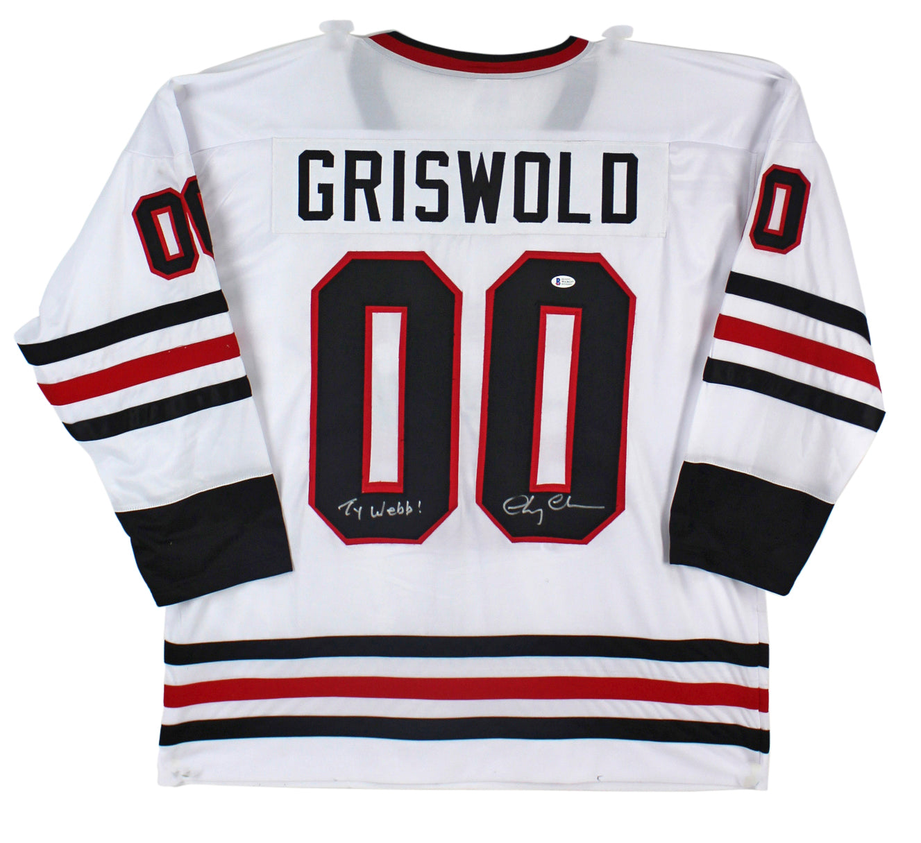 Chevy Chase Christmas "Ty Webb!" Signed Griswold Jersey BAS Witnessed #WA36237