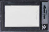 John Singleton Poetic Justice Authentic Signed 3x5 Index Card BAS Slabbed
