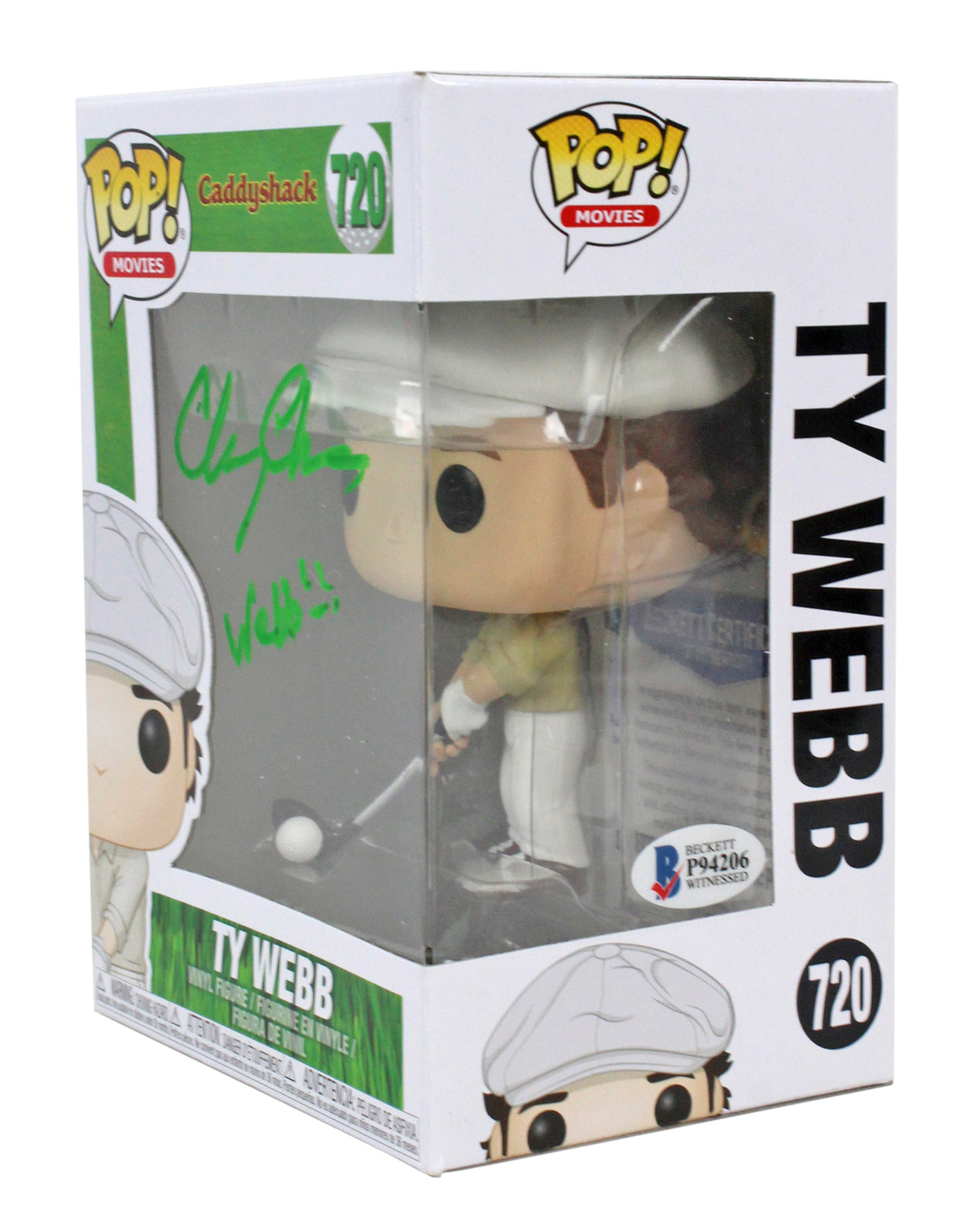 Chevy Chase Caddyshack "Webb!!" Signed #720 Funko Pop Vinyl Figure BAS #P94206