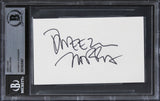 Dweezil Zappa The Running Man Authentic Signed 3x5 Index Card BAS Slabbed