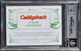 Chevy Chase Caddyshack Signed Gold #'d/5 Patch Trading Card Auto 10! BAS Slabbed