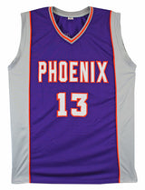Steve Nash Authentic Signed Purple Pro Style Jersey Autographed BAS Witnessed
