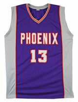 Steve Nash Authentic Signed Purple Pro Style Jersey Autographed BAS Witnessed