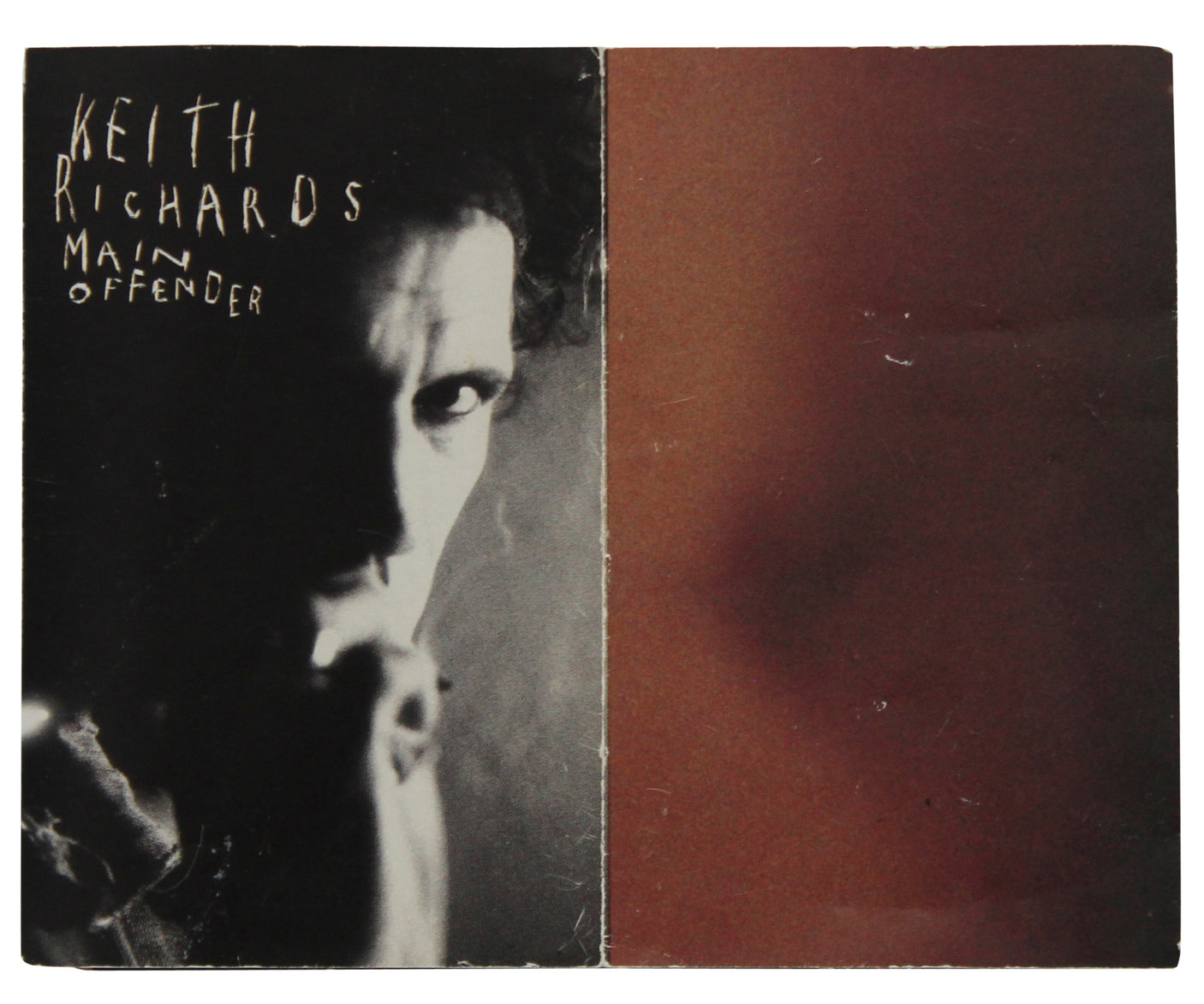 Keith Richards "Love" Signed Main Offender Cassette Tape Cover JSA #YY26107