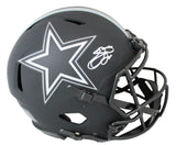 Cowboys Emmitt Smith Signed Eclipse Full Size Speed Proline Helmet w/ Case BAS W