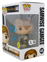 Sean Astin LOTR "Sam" Signed Funko Pop Vinyl Figure w/ Blue Sig BAS Witnessed