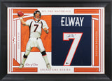 John Elway Authentic Signed One of One Jersey Framed Display BAS Witnessed