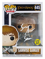 Sean Astin LOTR "Sam" Signed Funko Pop Vinyl Figure w/ White Sig BAS Witnessed