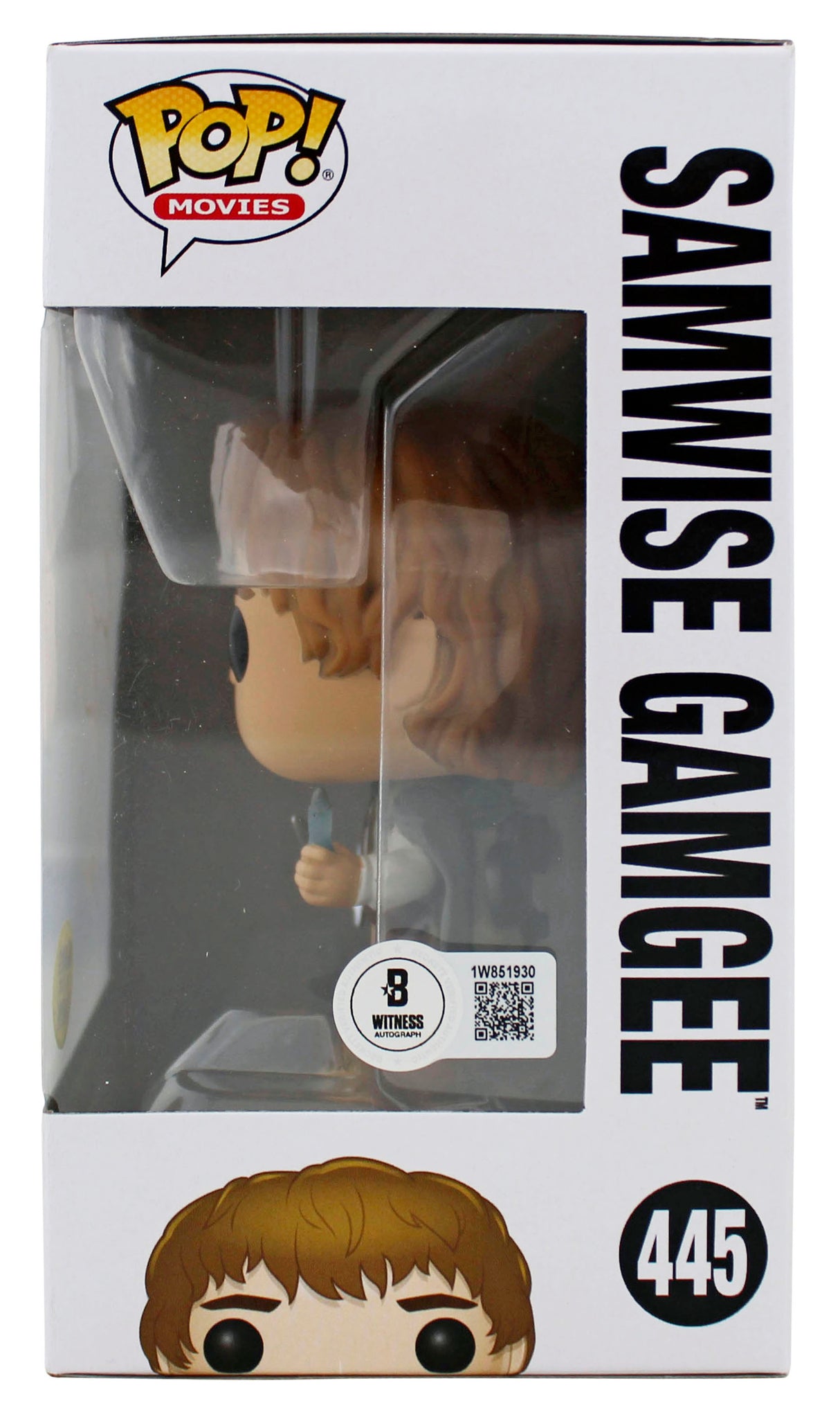 Sean Astin LOTR "Sam" Signed Funko Pop Vinyl Figure w/ White Sig BAS Witnessed