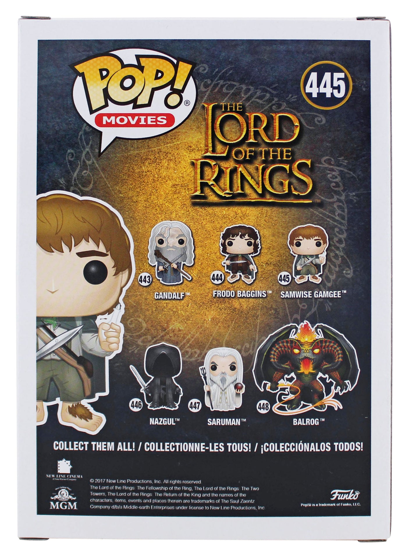 Sean Astin LOTR "Sam" Signed Funko Pop Vinyl Figure w/ White Sig BAS Witnessed