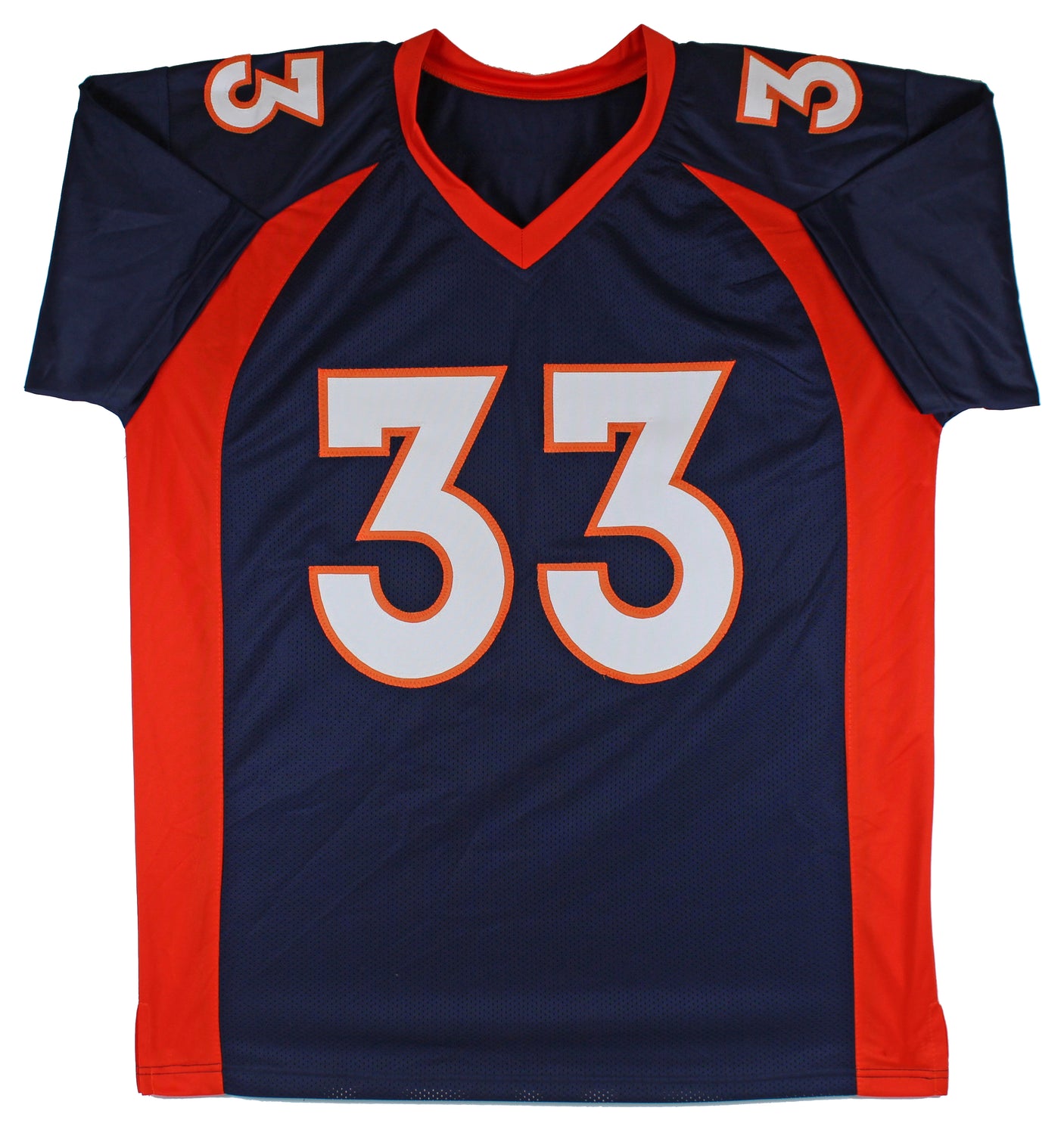 Javonte Williams Authentic Signed Navy Blue Pro Style Jersey Autographed BAS Wit