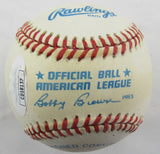 Ed Lopat Signed Auto Rawlings Baseball JSA CD18157