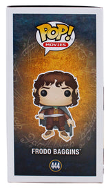 Elijah Wood LOTR "Frodo" Signed #444 Alt Funko Pop Figure w/ White Sig BAS Wit