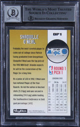 Shaquille O'Neal Signed 1992 Skybox Draft Picks #DP1 RC Card Auto 10! BAS Slab