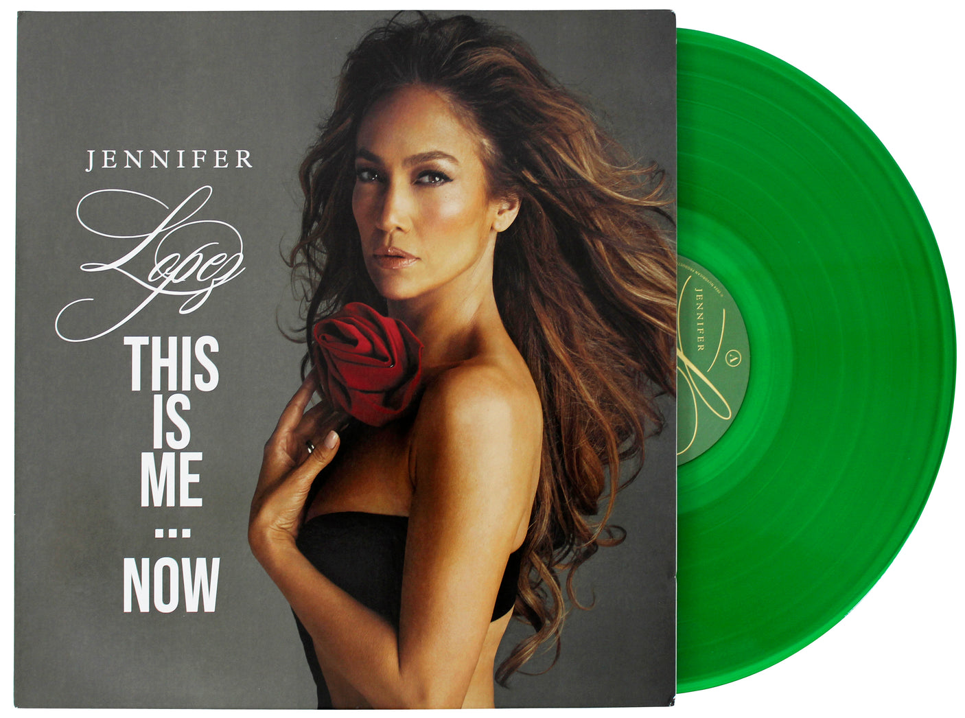Jennifer Lopez Signed This Is Me...Now Album Flat w/ Album & Vinyl Black Sig JSA