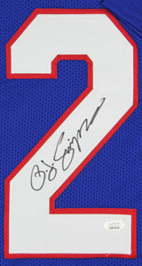 O.J. Simpson Authentic Signed Blue Jersey Autographed JSA Witness