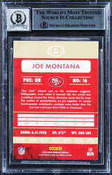 49ers Joe Montana Authentic Signed 2015 Donruss #161 Card Auto 10! BAS Slabbed