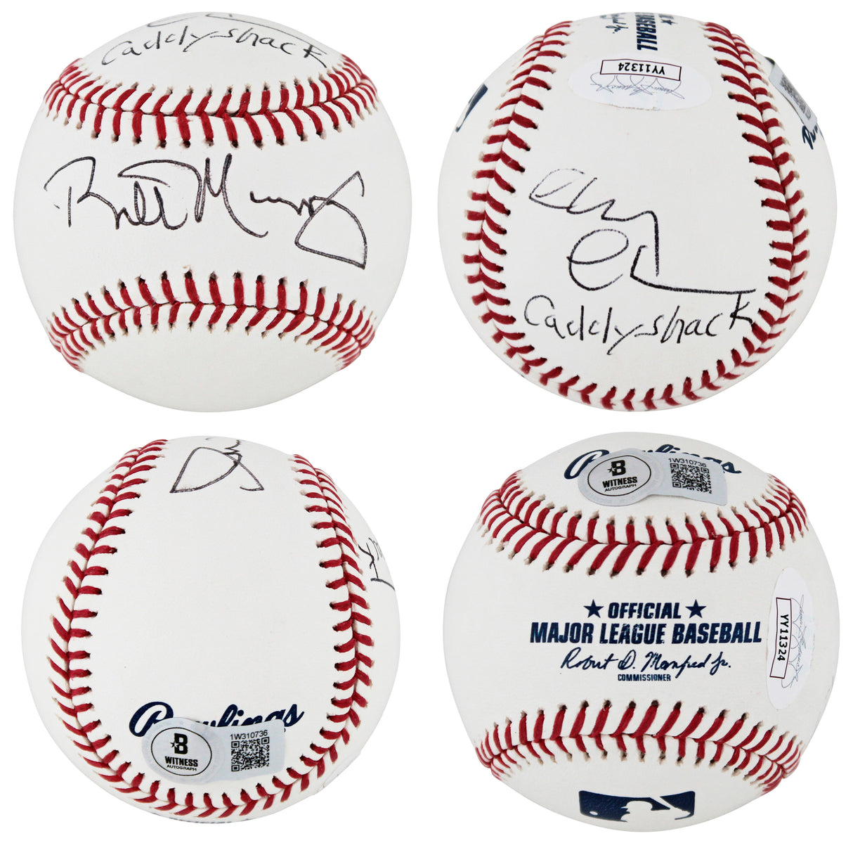 Bill Murray & Chevy Chase "Caddyshack" Signed Oml Baseball BAS #1W310736