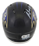 Ravens Jermaine Lewis Authentic Signed Speed Mini Helmet W/ Case BAS Witnessed
