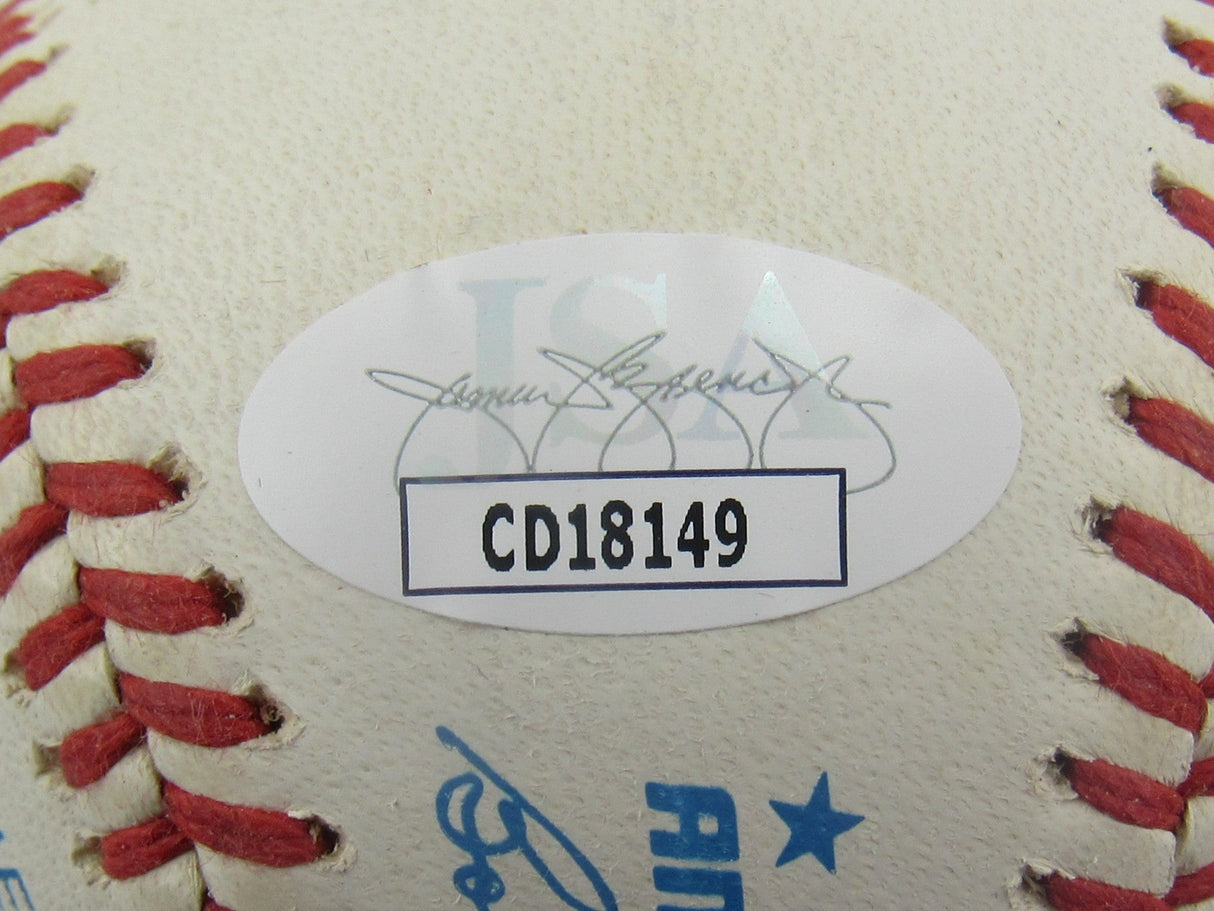 Tom Gorman Signed Auto Rawlings Baseball JSA CD18149