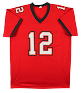 Trent Dilfer Authentic Signed Red Pro Style Jersey Autographed BAS Witnessed