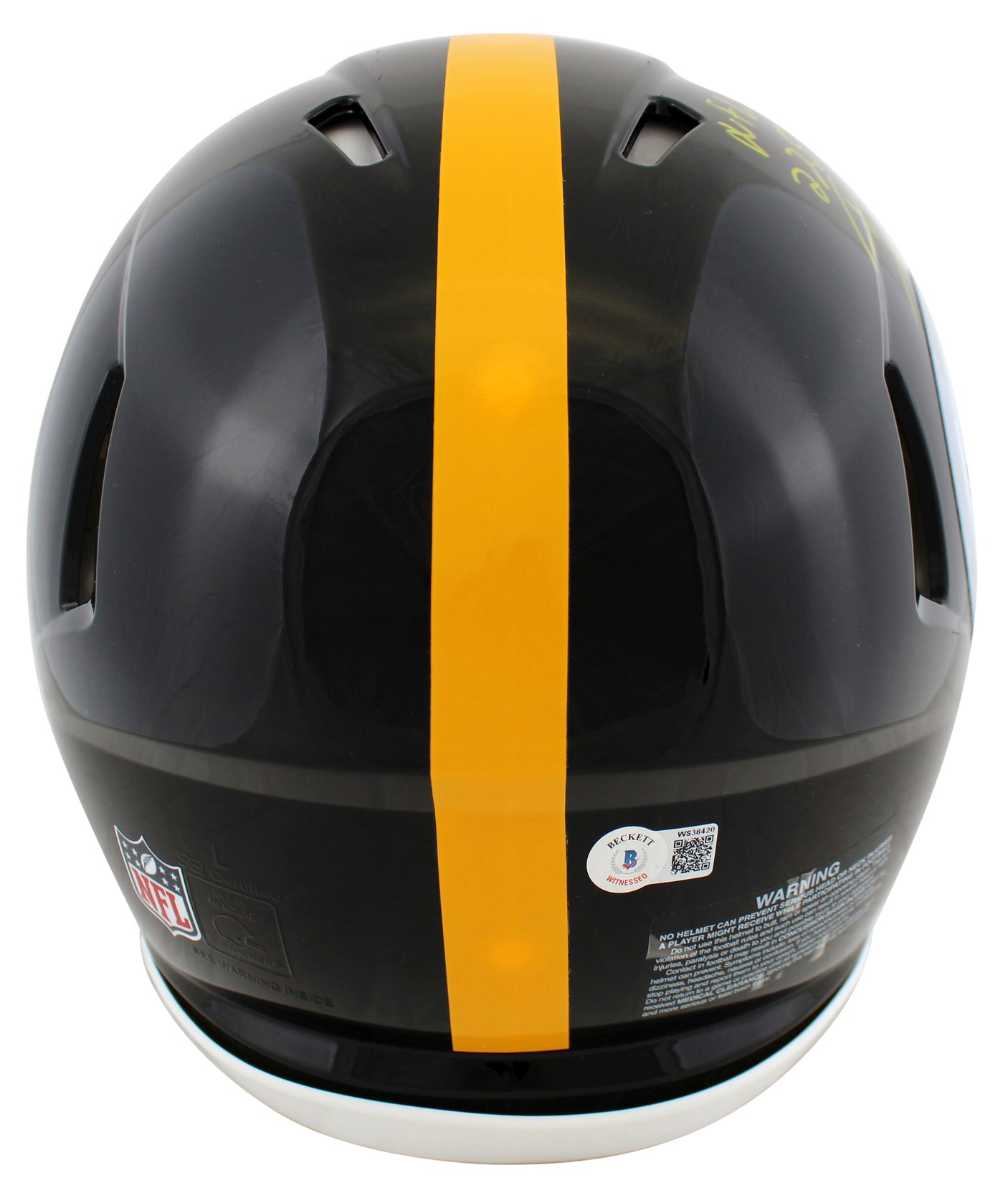 Steelers T.J. Watt NFL Record 22.5 Sacks F/S Speed Proline Helmet w/ Case BAS W