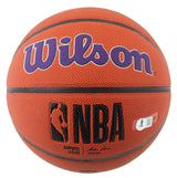 Lakers Magic Johnson Authentic Signed Wilson Logo Basketball BAS Witnessed