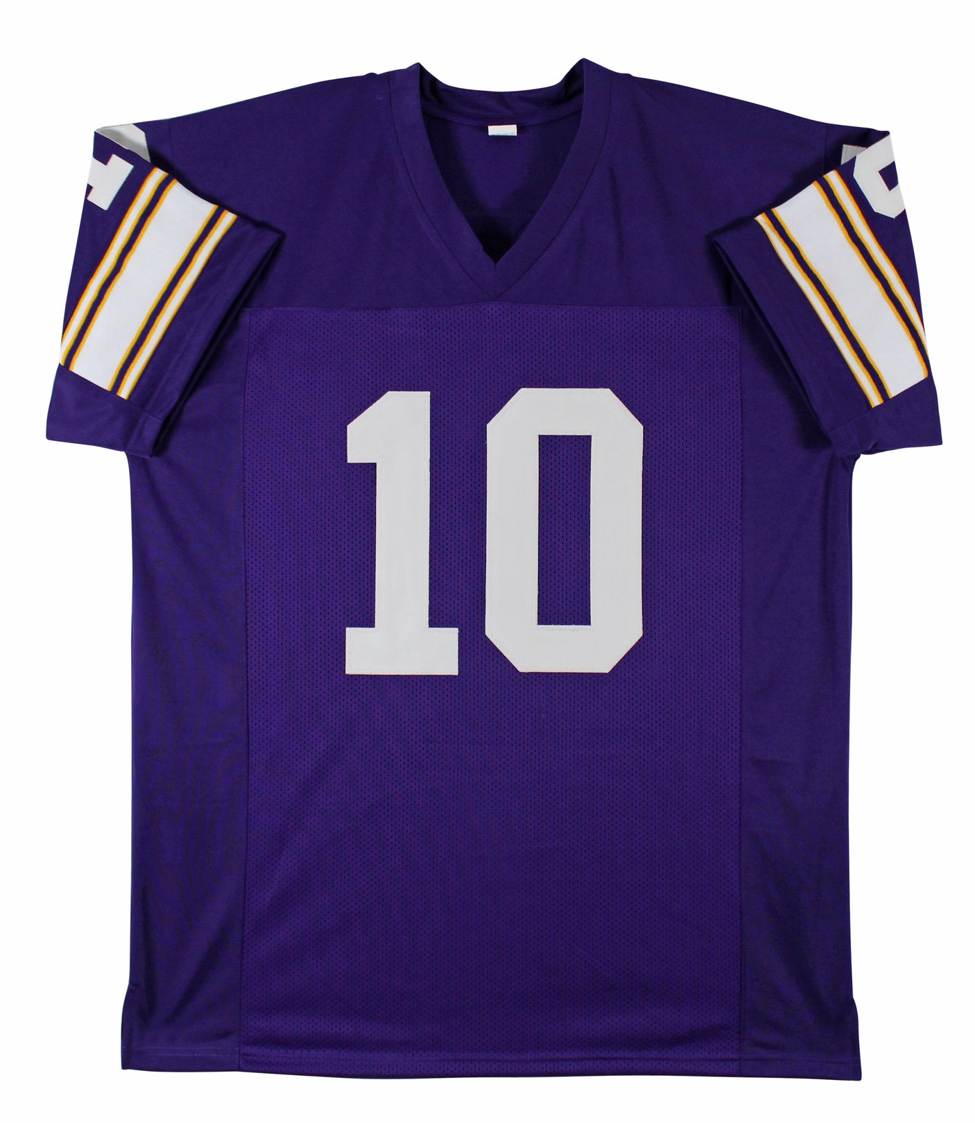 Fran Tarkenton "HOF 86" Signed Purple Pro Style Jersey BAS Witnessed