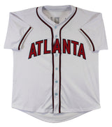 Ozzie Albies Authentic Full Name Signed White Pro Style Jersey Autographed JSA