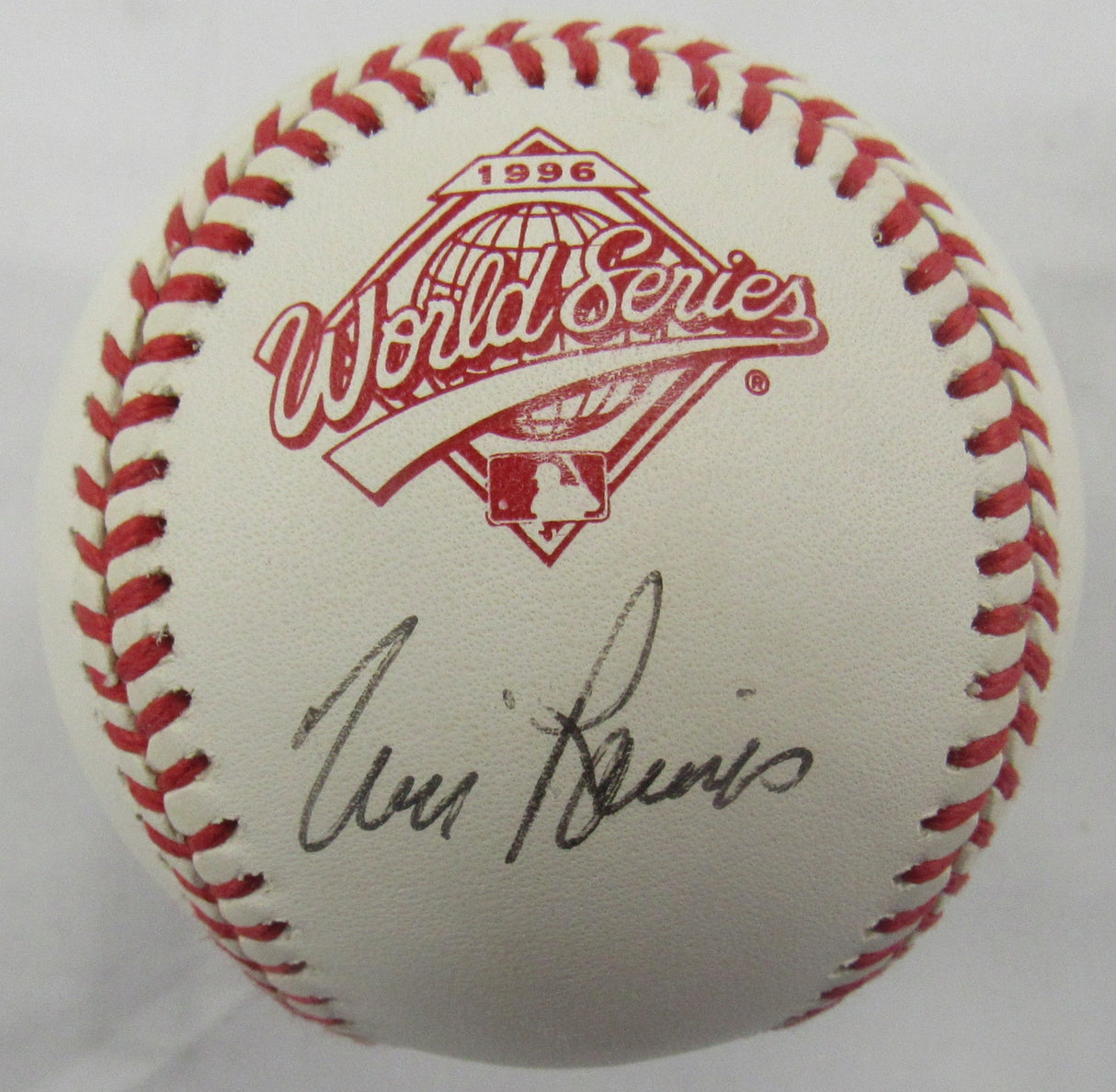 Tim Raines Signed Auto Rawlings 1996 World Series Baseball JSA CD18189