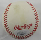 Tim Raines Signed Auto Rawlings 1996 World Series Baseball JSA CD18189