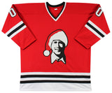 Chevy Chase Christmas Vacation Authentic Signed Red Santa Clark Jersey BAS Wit 2