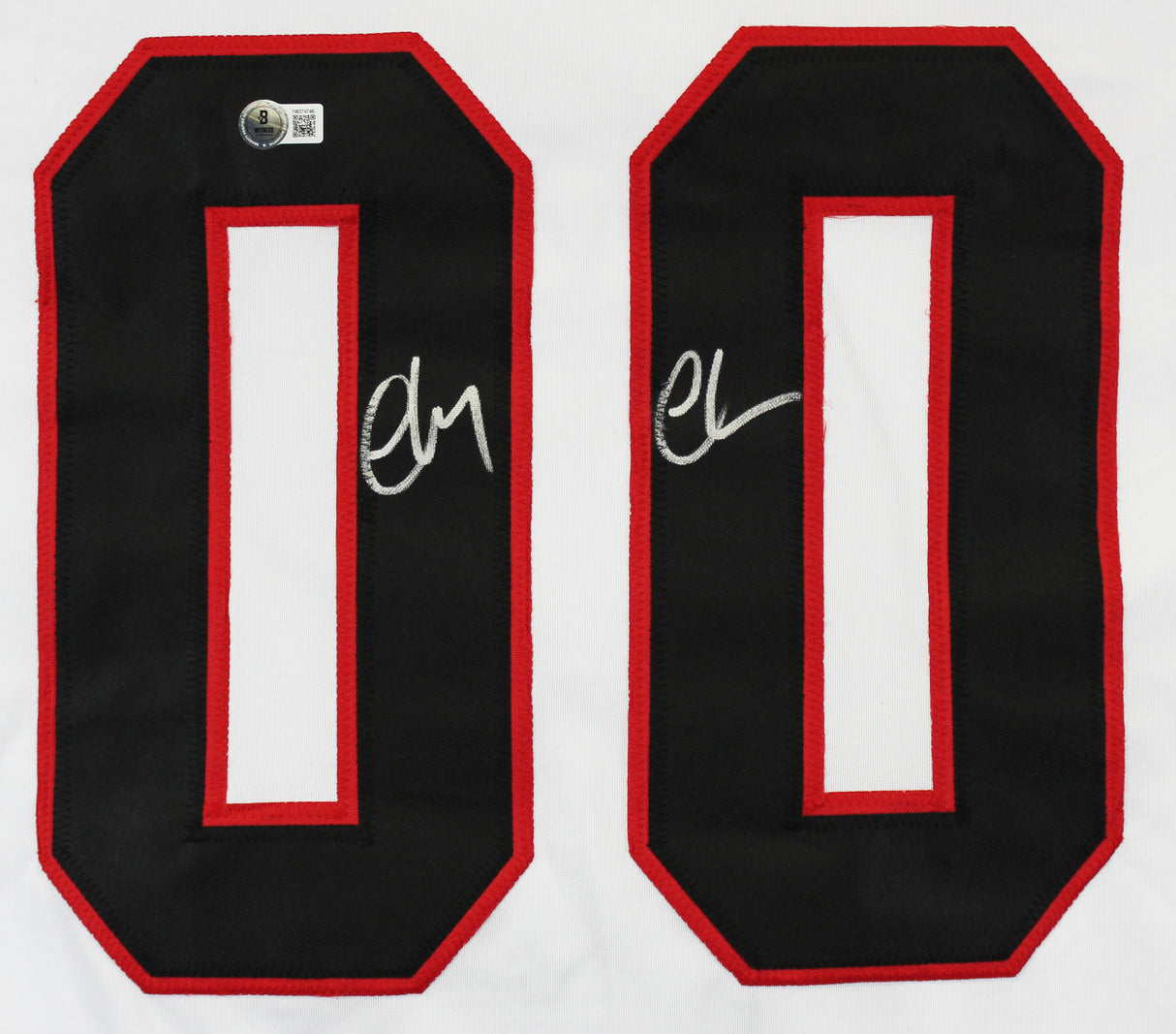 Chevy Chase Christmas Vacation 2x Signed White Santa Clark Jersey BAS #1W374746