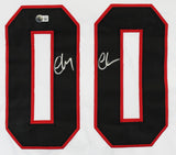 Chevy Chase Christmas Vacation 2x Signed White Santa Clark Jersey BAS #1W374746