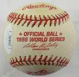 Shane Spencer Signed Auto Rawlings 1998 World Series Baseball JSA CD18191