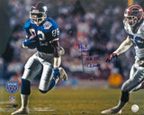 Mark Ingram Signed New York Giants Super Bowl XXV Blue Jersey Action 16x20 Photo w/SB XXV Champs