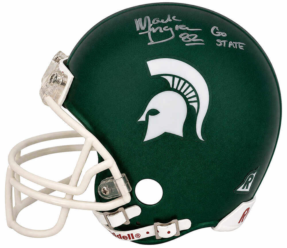 Mark Ingram Signed Michigan State Spartans Riddell (VSR4) Mini Helmet w/Go State