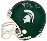 Mark Ingram Signed Michigan State Spartans Riddell (VSR4) Mini Helmet w/Go State