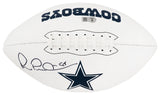 Michael Irvin Signed Dallas Cowboys Franklin White Logo Football - (Beckett)