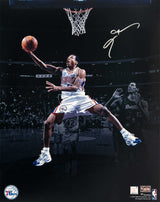 Allen Iverson Signed Philadelphia 76ers Spotlight Lay Up 16x20 Photo
