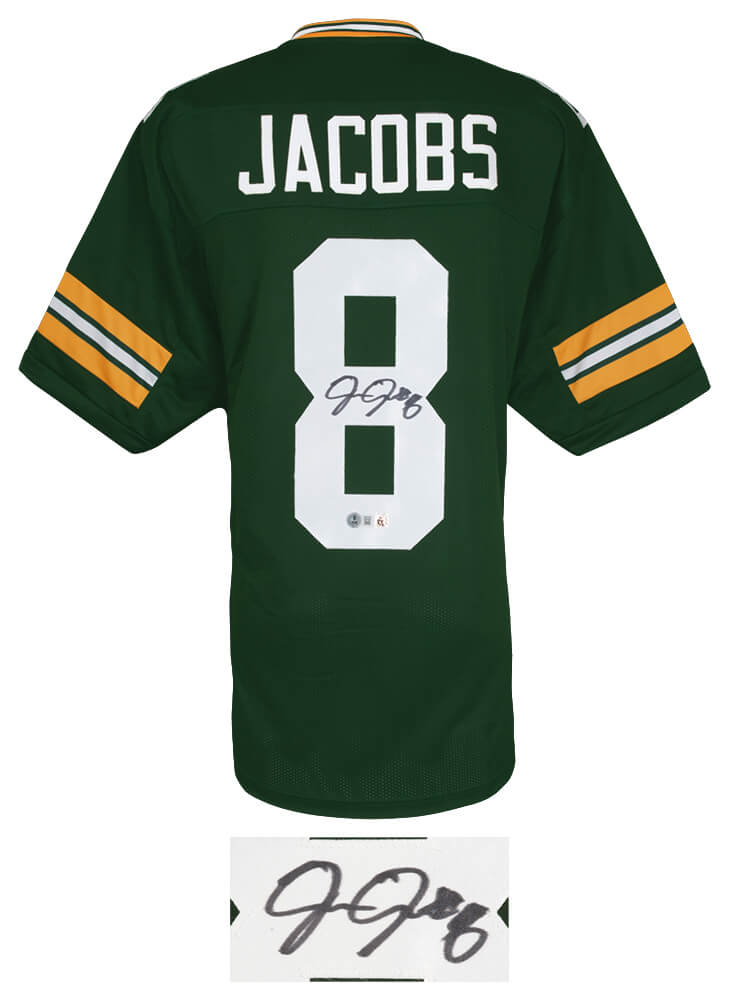 Josh Jacobs Signed Green Custom Football Jersey - (Beckett)
