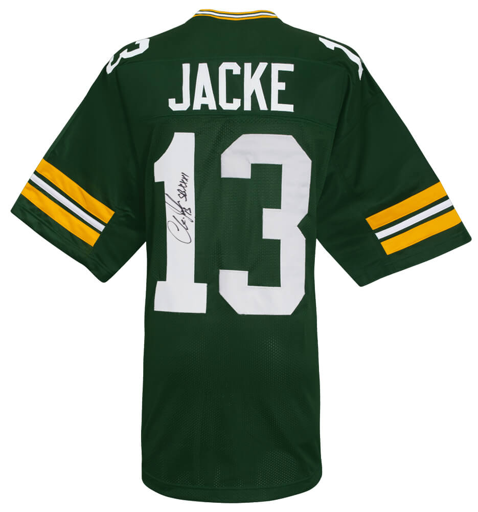 Chris Jacke Signed Green Custom Football Jersey w/SB XXXI