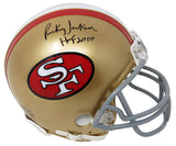 Rickey Jackson Signed 49ers Riddell Mini Helmet w/HOF 2010