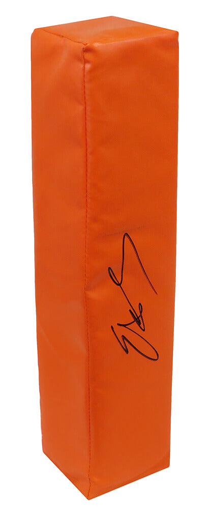 Edgerrin James Signed Orange Endzone Football Pylon