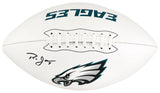 Ron Jaworski Signed Philadelphia Eagles Franklin White Logo Football