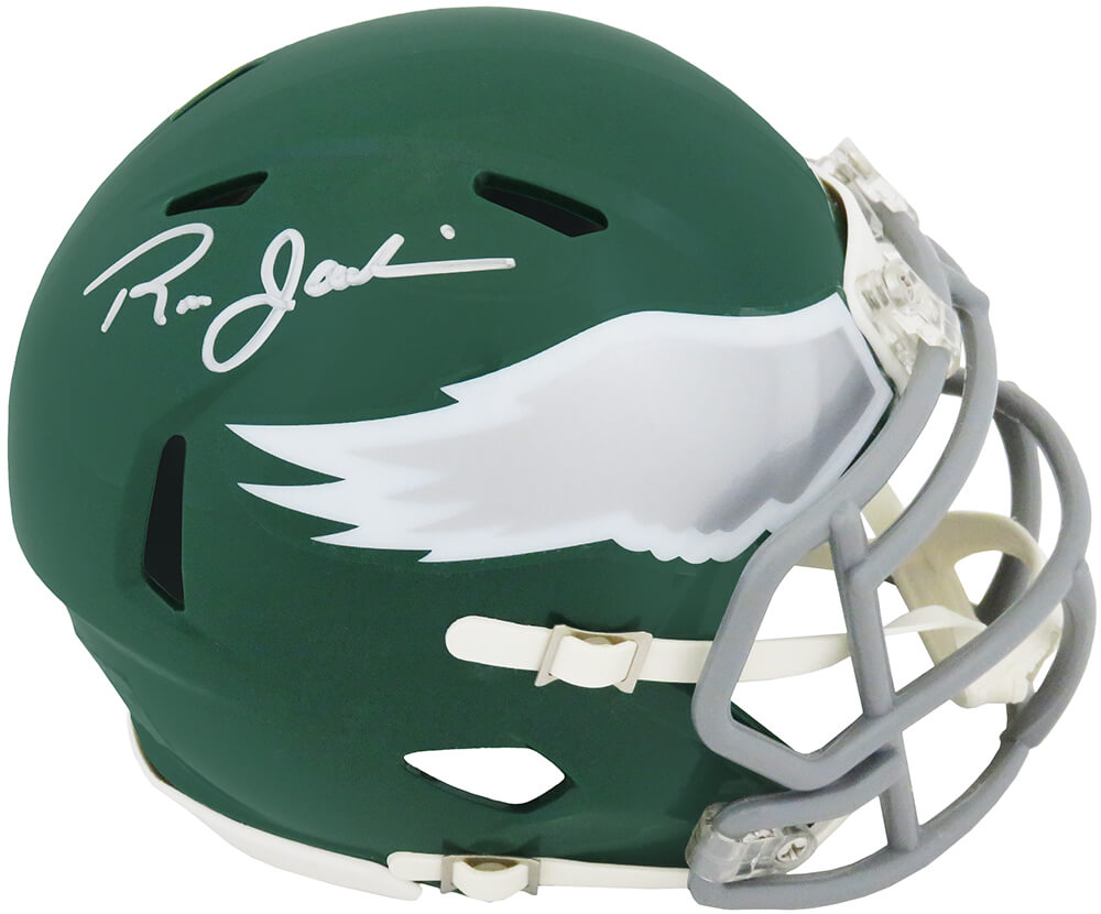 Ron Jaworski Signed Philadelphia Eagles Throwback Riddell Speed Mini Helmet