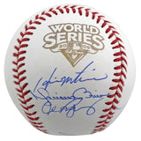 2009 Yankees (9) Jeter Rivera Posada Signed 2009 WS Logo Oml Baseball Steiner 1