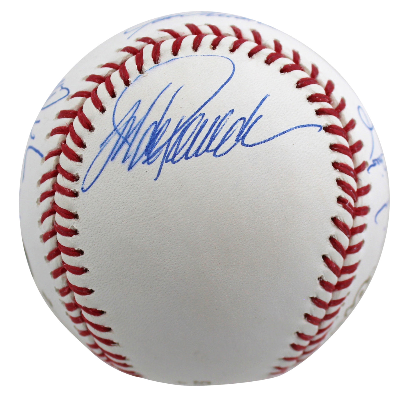 2009 Yankees (9) Jeter Rivera Posada Signed 2009 WS Logo Oml Baseball Steiner 1