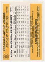 Fergie Jenkins Signed Chicago Cubs 1983 Donruss Baseball Trading Card #300