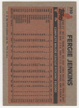 Fergie Jenkins Signed Chicago Cubs 1983 Topps Baseball Trading Card #230